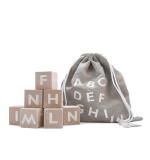 Ooh Noo - Wooden alphabet blocks, white