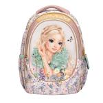 Topmodel - School Backpack SUMMER FEELING - Pastel Shades with Sage-Colored Details - 44x34x24 cm