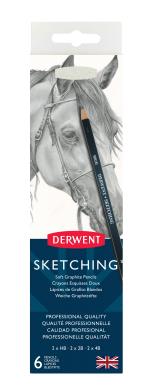 Derwent - Sketching Pencils Tin (6 pcs)