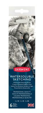 Derwent - Watersoluble Sketching Pencils Tin (6 pcs)