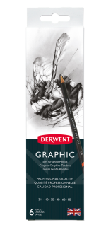 Derwent - Graphic Pencils Tin (6 pcs)