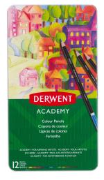 Derwent - Academy Color Pencils Tin (12 pcs)