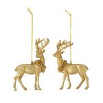 Bloomingville - Set of 2 - Elijah Reindeer Ornaments