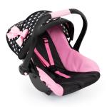 Bayer - Deluxe Car Seat for Dolls - Black & Pink