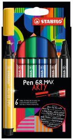 Stabilo - Pen 68 MAX Arty (6 pcs)