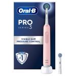 Oral B: Eltandborste Pro3 Pink + Extra Refill