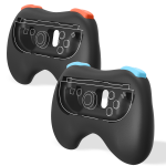 Trade Invaders - Pair of Controller Grips for Switch 2 Joy-Cons - Black