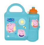 Stor - Lunchbox & Water Bottle - Peppa Pig
