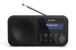 Sharp - Tokyo Portable Digital and FM Radio - Black Midnight