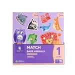 mierEdu - Puzzle 8x3 pcs -  Level 1 - Match Baby Animals
