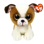 TY Plush - Beanie Boos - Hugo The Brown/White Dog (Regular)