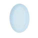 Aida - Life in Colour - Confetti - Aqua oval dish w/relief porcelain