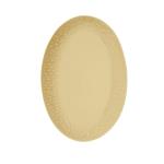 Aida - Life in Colour - Confetti - Mustard oval dish w/relief porcelain