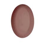 Aida - Life in Colour - Confetti - Bordeaux oval dish w/relief porcelain