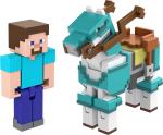 Minecraft - Armored Horse and Steve Figures