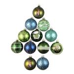 DGA - 12 pcs - Christmas Ornament box - Green/Blue