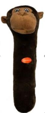Party pets - Monkey stick, dark color, 28cm