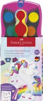 Faber-Castell - Connector paint box 12 colours unicorn