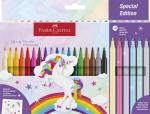 Faber-Castell - Felt-tip pen unicorn 18+6 + stickers