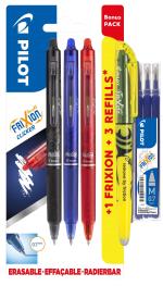 Pilot - FriXion Clicker Pens m/click 0,7 Bonuspack 3+Light+Refillset