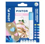 Pilot - Pintor Marker Fine Pastel Mix 6 colors (Medium Tip)
