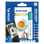 Pilot - Pintor Marker Medium Metal Mix 6 colors (Medium Tip)
