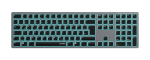 Speedlink - LEVIA Illuminated Rechargeable Metal Office Scissor Keyboard - Wireless, Bluetooth, grey - DE Layout