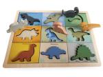 MAGNI- Dino puzzle in wood 100%