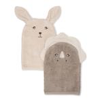 That`s Mine - Michi Wash Cloth 2 pcs Bunny & Dino