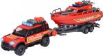 Majorette - Land Rover Fire Rescue w. Boat (213716001038 )