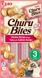 CHURU - Bites Chicken/Tuna Wrap With Salomon 3pcs
