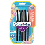 Paper Mate - Flair felt tip pen M Black (5 pack)