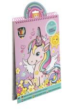 Grafix - A4 Colouring & Stickerbook - Unicorn