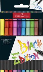 Faber-Castell - Brush pen Black Edition set (10 pcs)