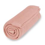 Vinter & Bloom - Filt Soft Grid Blanket ECO - Cloud Pink