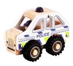 Magni - Wooden police car with rubber wheels