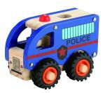 Magni - Wooden police bus with rubber wheels