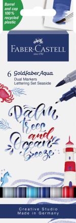 Faber-Castell - Gofa Aqua Dual Marker Lettering Set Sea