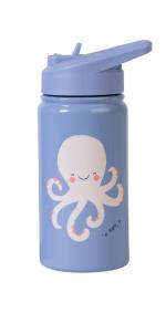 SARO Baby - Thermos Bottle with Straw Blue 350 ml