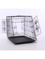 Nordic Paws - Sloping Wire cage black, M 77,5x48,5x55,5cm