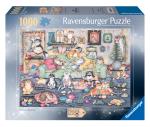 Ravensburger - Puzzle Crazy Cats Christmas Crackers 1000p