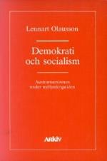 Demokrati Och Socialism - Austromarxismen Under Mellankrigstiden