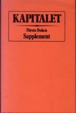 Kapitalet - Supplement - Kritik Av Den Politiska Ekonomin - Första Boken