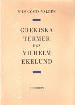 Grekiska Termer Hos Vilhelm Ekelund