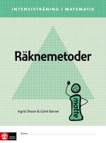 Intensivträning Ma Åk 4-6 Räknemetoder Elevhäfte