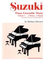 Suzuki Piano Ensemble Vol 1 Duo