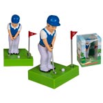 Golfspelare med solcell / Panelprydnad 12cm