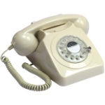 Telefon / Bordstelefon GPO 746 Vit