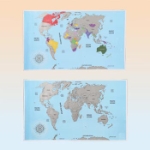 Världskarta Skrapbar