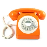 Telefon / Bordstelefon GPO 746 Orange